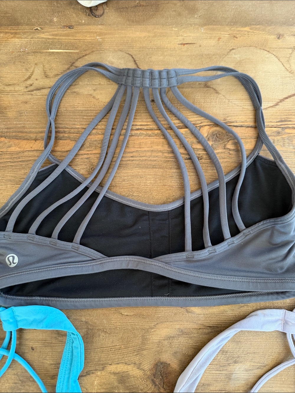 lululemon Strappy workout Tops - lavender , Charcoal, Teal SIZE 6 - Picture 4 of 7